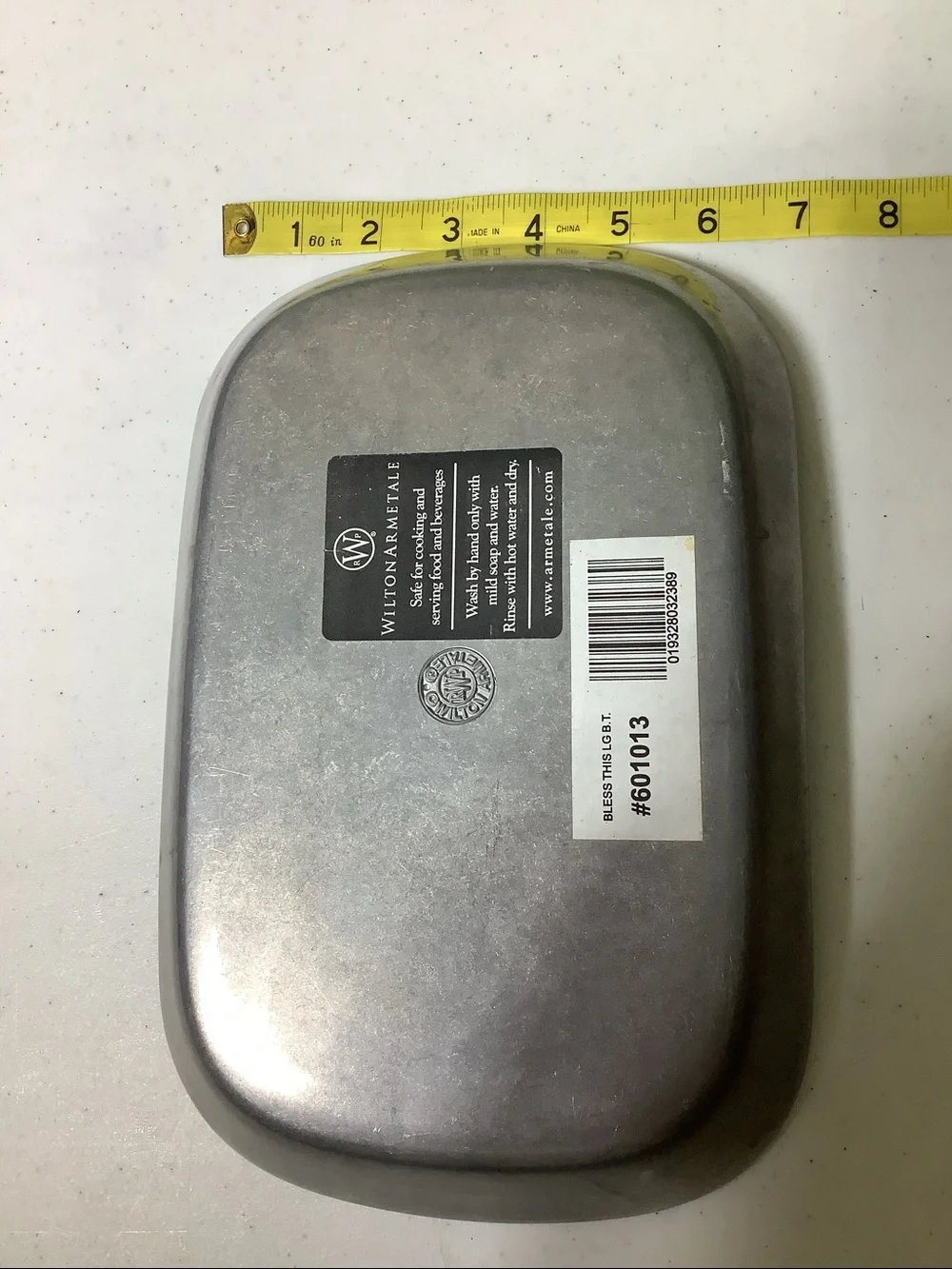 Wilton Armetale Bless This House metal dish